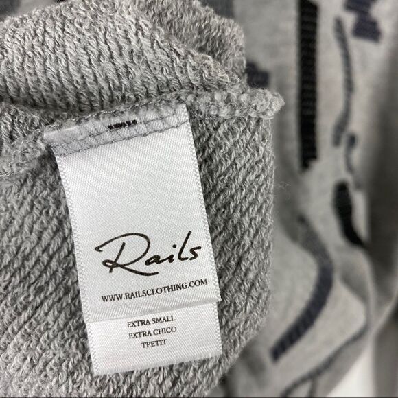 Rails Hoodie Shaw Embroidered Hoodie Sweatshirt - Picture 6 of 8